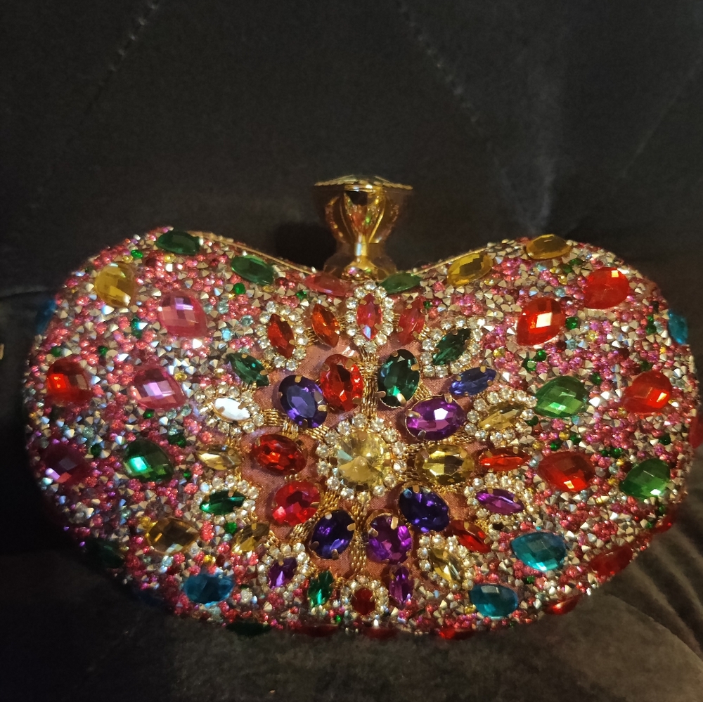 Rhinestone Embellished Clutch